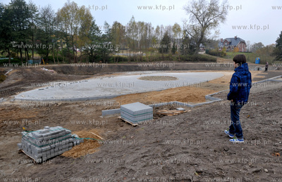 Wies Sulmin na Kaszubach. Rewitalizacja stawu. 29.10.2011...