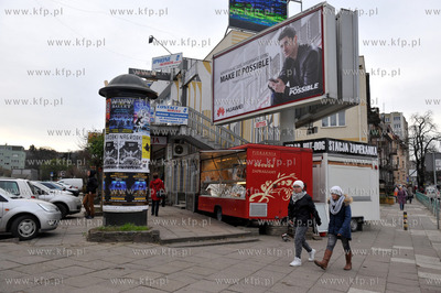 Gdansk Wrzeszcz okolice dworca PKP Mobilny sklep piekarniczy...
