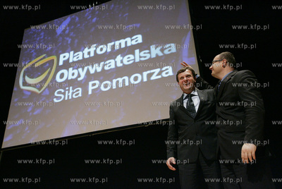 Gdansk. Filharmonia Baltycka. Wybory samorzadowe. Konwencja...