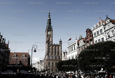 Gdansk. Dlugi Targ. Happening pt Aktorzy Przyjechali...