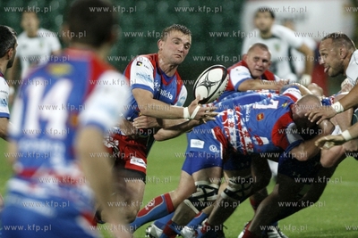 Ekstraliga rugby. Mecz Lechia Gdansk - Budowlani Lodz....