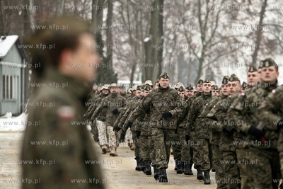 Uroczystosc powitania zolnierzy 49. Bazy Lotniczej...