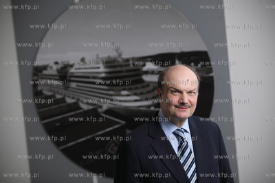 Janusz Jarosinski, prezes Morskiego Portu Gdynia. 12.03.3013...