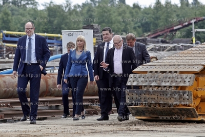 Gdansk. Symboliczne uruchomienie maszyny TBM Damroka,...