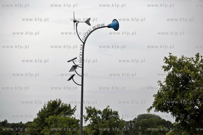 Gdansk. Park Ronalda Reagana. Uroczystosc odsloniecia...