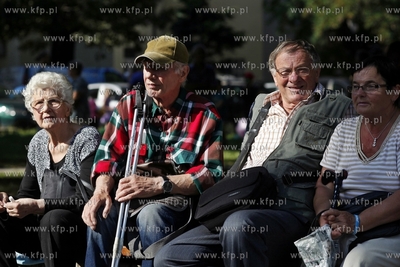 Plac De Gaulle'a w Gdansku Wrzeszczu. Piknik Rodziny...