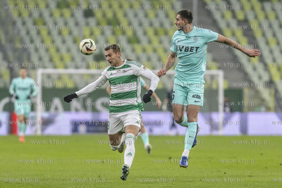 Lechia Gdańsk - Sląsk Wrocław. Nz. Bohdan Viunnyk...