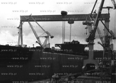 Stocznia Gdynska. 09.92 Fot.Maciej Kosycarz / KFP ZAKAZ...