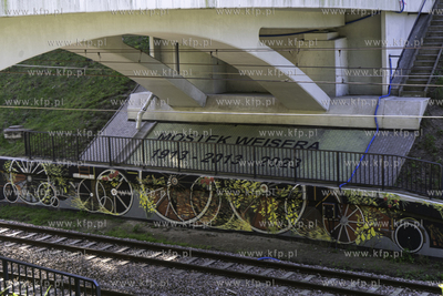 Nowy mural na linii PKM - Most WEISERA 1913 - 2013...