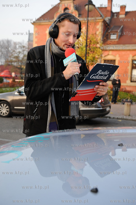 Gdansk. Tydzien Flagi z Radiem Gdansk, akcja promujaca...