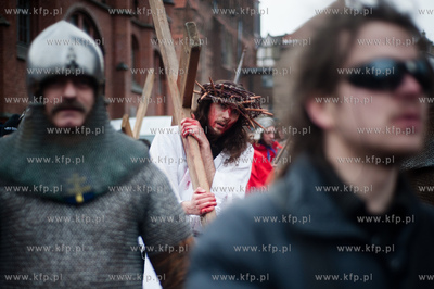 Wielki Piatek. Misterium Meki Panskiej na ulicach Gdanska.
29.03.2013
fot....