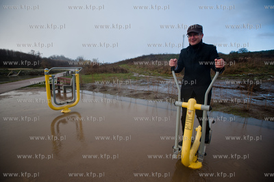 Gdansk. Zbiornik retencyjny Augustowska. Konferencja...