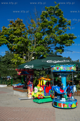 Gdansk. Letni wypoczynek na plazy miejskiej Stogi....