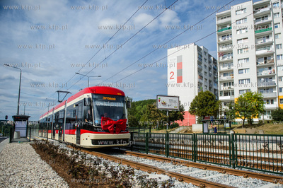 Gdansk. Morena. PIerwszy, probny przejazd nowo wybudowana...