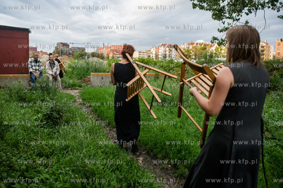 Gdansk. Boisko przy ul. Dolna Brama. XX Miedzynarodowy...