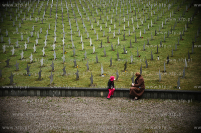 Cmentarz zolnierzy Armii Radzieckiej w Gdansku po uroczystosciach...