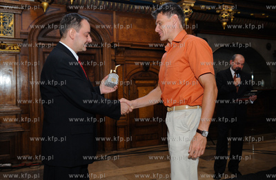 Gdansk. Dwor Artusa. Uroczystosc 65 lecia Radia Gdansk...