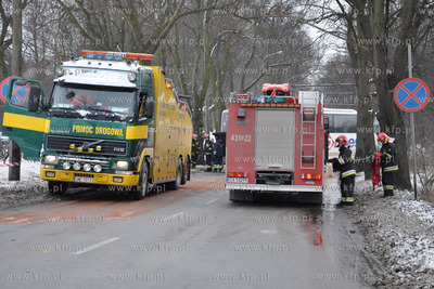 Ok. godz. 11 autokar turystyczny wjechal w drzewo na...