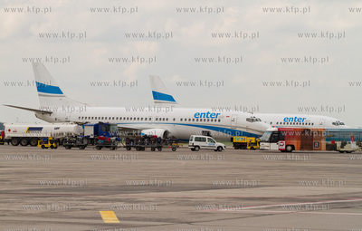 Port Lotniczy Gdansk im. Lecha Walesy. Nz.Boeing 737...