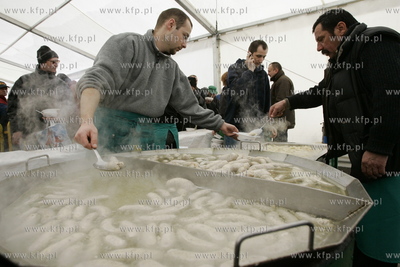 Gdansk, pod namiotem na Targu Weglowym. Jak co roku...
