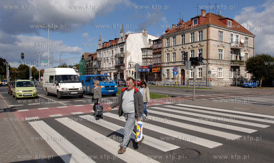 Gdansk Oliwa. Okolice petli tramwajowej na al. Grunwaldzkiej,...