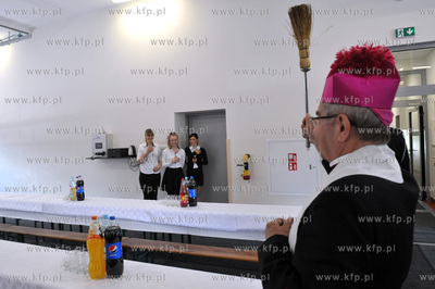 Otwarcie nowej remizy, strażnicy Ochotniczej Straży...