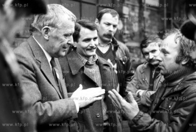 Mieczyslaw Rakowski � spotkanie przed konferencja...