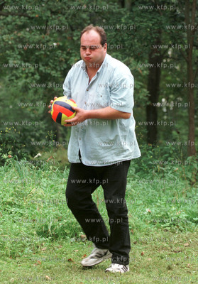 Maciej Kuron przy pilce.Sople.26.09.98 .Fot.Lukasz...