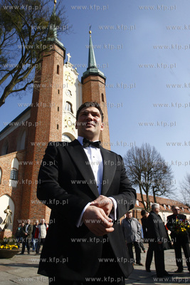 Gdansk. Katedra Oliwska. Slub Dariusza Michalczewskiego...