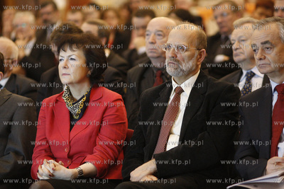 Gdansk. Dwor Artusa. Pozegnanie Andrzeja Golygi - prezesa...