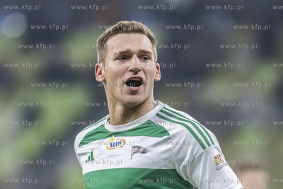 Lechia Gdańsk - Sląsk Wrocław. Nz. Bohdan Viunnyk...