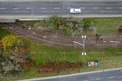 Remont dojazdów do pętli tramwajowej Zaspa w Gdańsku....