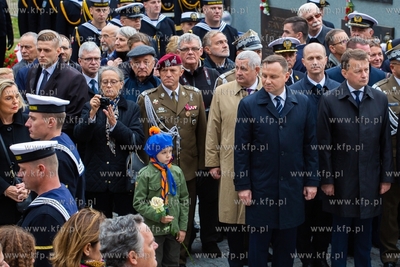 Gdynia, Cmentarz Marynarki Wojennej.  Uroczysty pogrzeb...