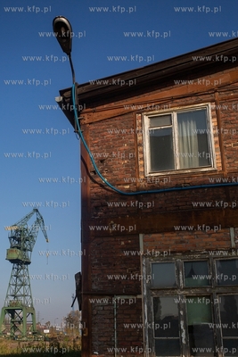 Gdańsk.  Konferencja prasowa na terenie Stoczni Cesarskiej....