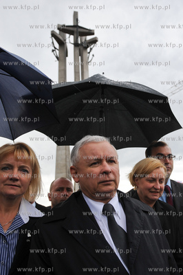 Gdansk. Prezes Prawa i Sprawiedliwosci w towarzystwie...