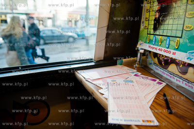 Gdansk. Wrzeszcz. Kolektura Lotto. Kumulacja 40 000...