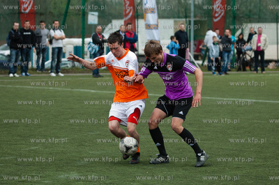 Gdansk. Teren AWFiS. Pilkarz Robert Lewandowski - reprezentant...