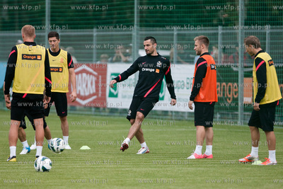 Gdansk. Pierwszy trening Reprezentacji Polski w pilce...