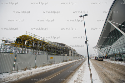 Gdansk. Rebiechowo. Budowa Pomorskiej Kolei Metropolitalnej....