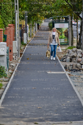 Gdansk. Remont chodnika przy ulicy Ludwika Beethowena.
02.10.2014
fot....