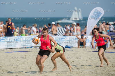 Plaza w Sopocie. Mistrzostwa Polski w rugby na plazy...