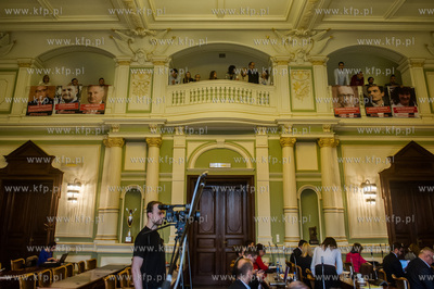 Gdańsk. Siedziba Rady Miasta. Akcja Stowarzyszenia...