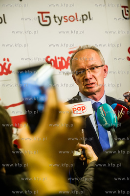 Gdańsk. Siedziba NSZZ Solidarność. Sala Akwen. Uroczystość...