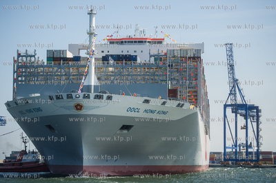 Do DCT Gdańsk zawinął największy kontenerowiec...