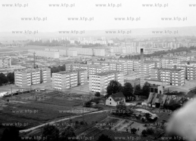 Gdanska dzielnica z lotu ptaka, prawodopodobnie Przymorze....