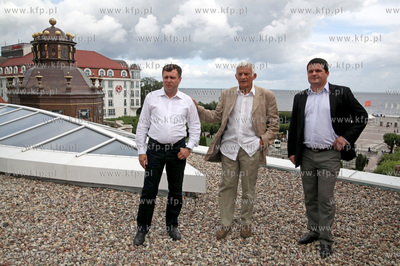 Sopot. Przewodniczacy Parlamentu Europejskiego prof....