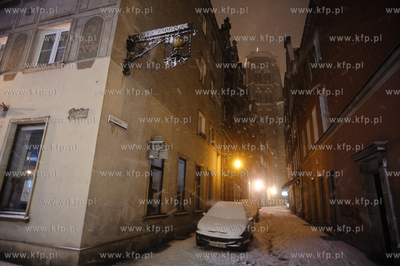 Nastepny atak zimy na Gdansk nastapil poznym wieczorem....