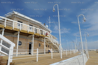 Sopot - molo. Przystan jachtowa przed oficjalnym otwarciem,...