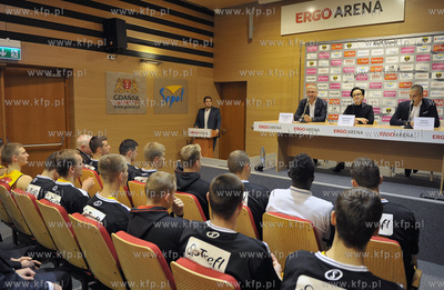 Hala Ergo Arena Gdansk/Sopot. Podpisanie umowy partnerskiej...