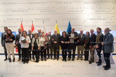 Gdańsk, Europejskie Centrum Solidarności ECS. Wręczenie...